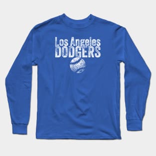 DODGERS Baseball Weathered Long Sleeve T-Shirt